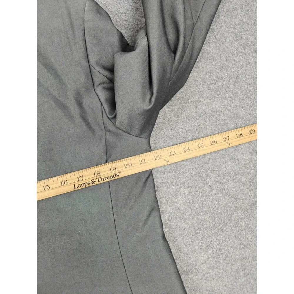 Dolce Vita Suit Mens 44L 38x30 Gray Polyester Viscose 2 Piece Classic Fit Italy